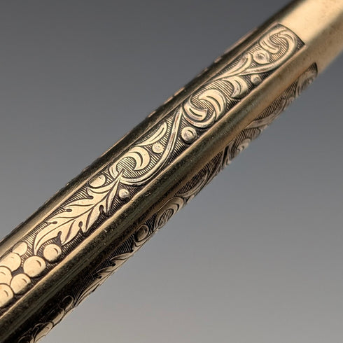 復古美國 Sheaffer 12K 鍍金原子筆